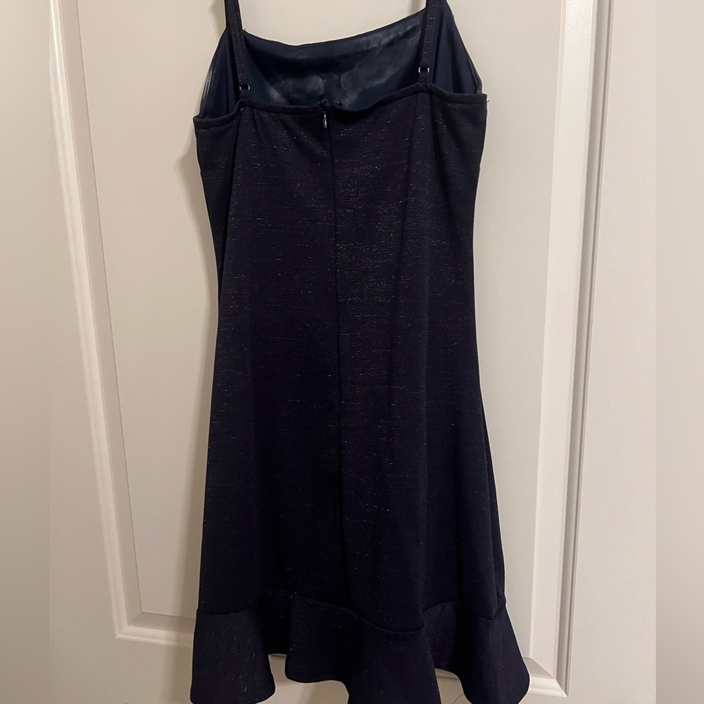 shiny navy dress!!